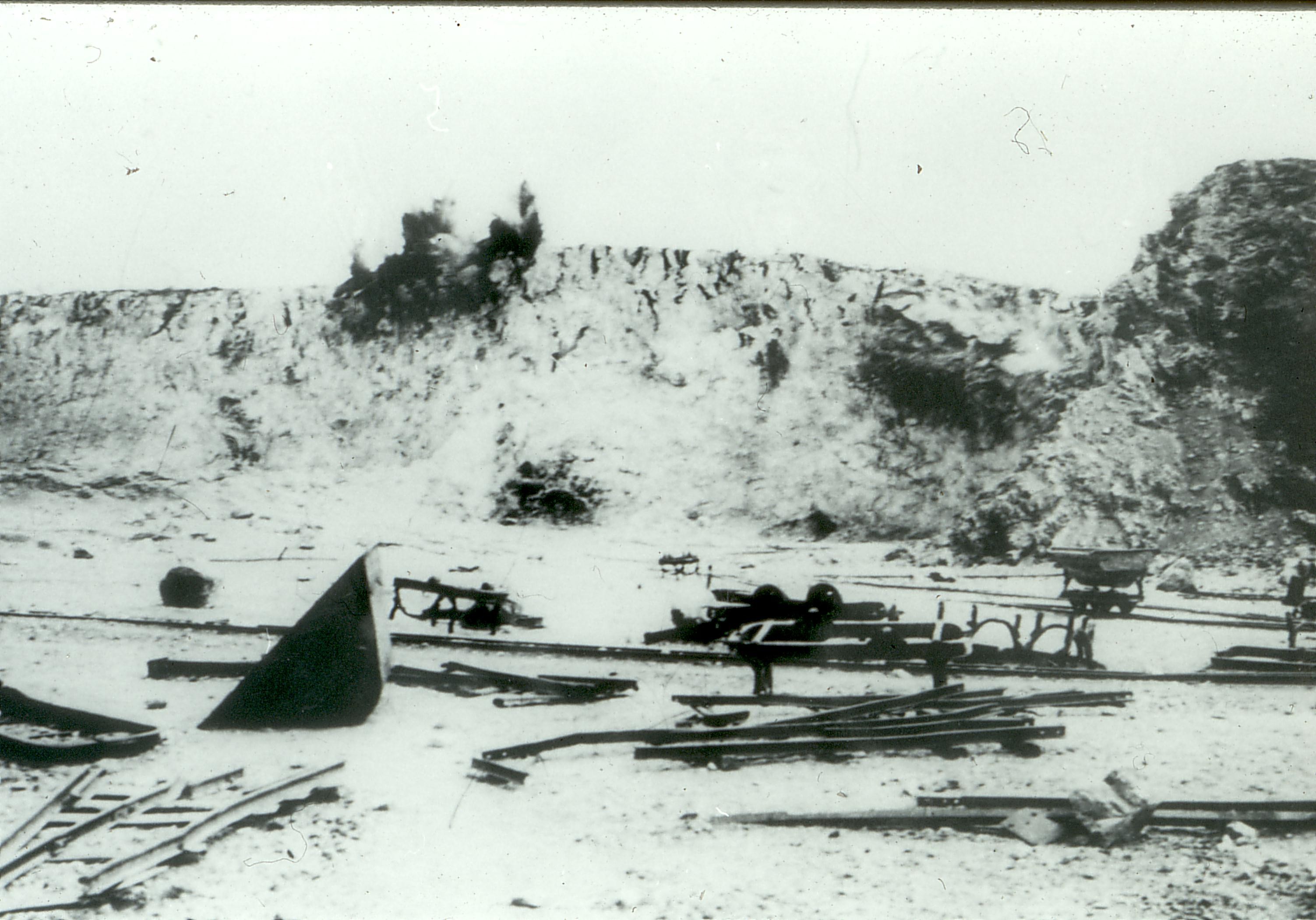 Dynamite blasts at the Buxton/Norlim Limeworks